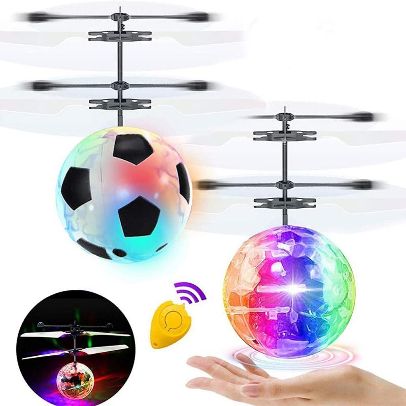 

Party Decoration LED Luminous Flight Balls Electronic Infrared Induction Aircraft Remote Control Toy For Kid Magic Sensing Helicopter Flying