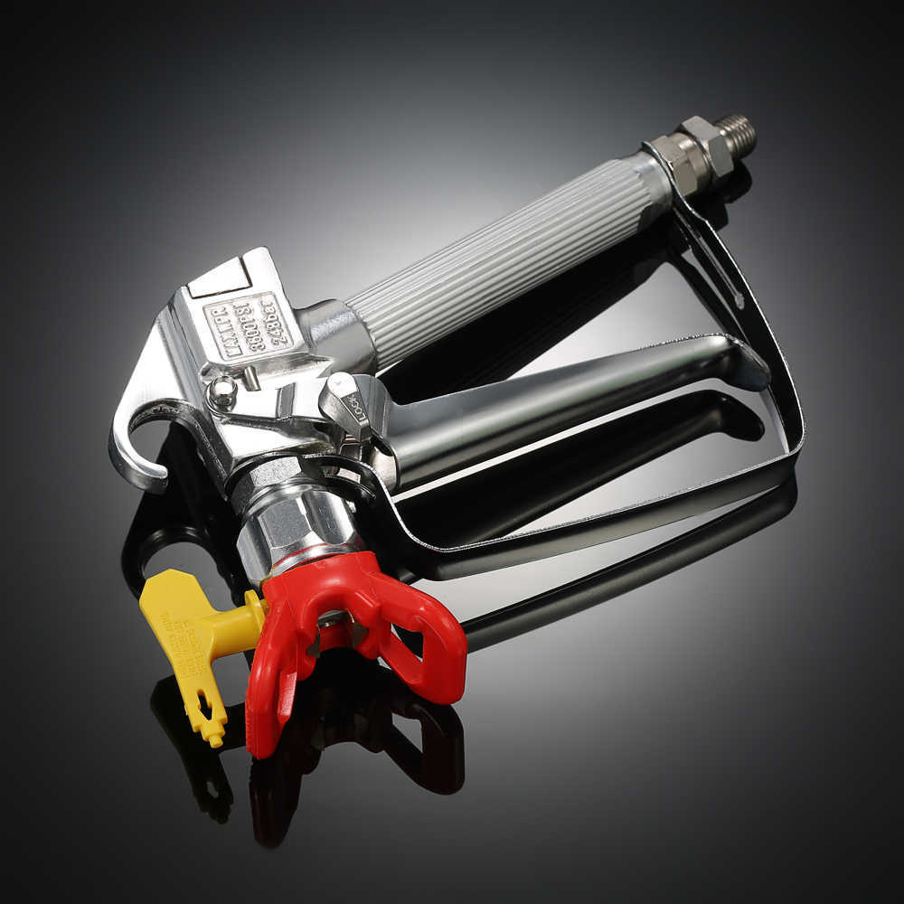 

3600PSI High Pressure Airless Paint Spray Gun +517 Spray Tip + Nozzle Guard for Wagner Titan Pump Sprayer Spraying Machine 210719