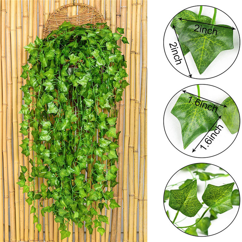 

Artificial Vines Fake Hanging Plants,Faux Foliage Plants for Wall Bedroom Wedding Home Kitchen Garden Party Decor
