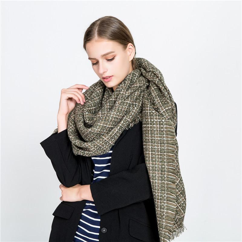 

Scarves 140*135cm Cashmere Imitation Shawl Scarf Autumn Winter Men Foulard Square Hijab Ladies Wrap Muffler Pareo Female, Blue;gray