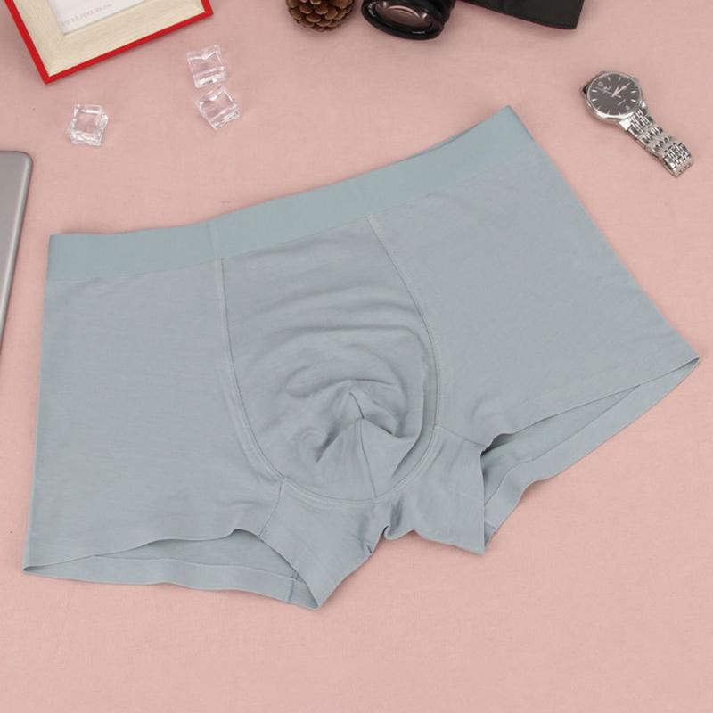 Underpants Men's Modal Large Size Boxers Plus Underwear Man Seamless Panties Shorts Penis Pouch Brief Homewear Breathable-image-721135803