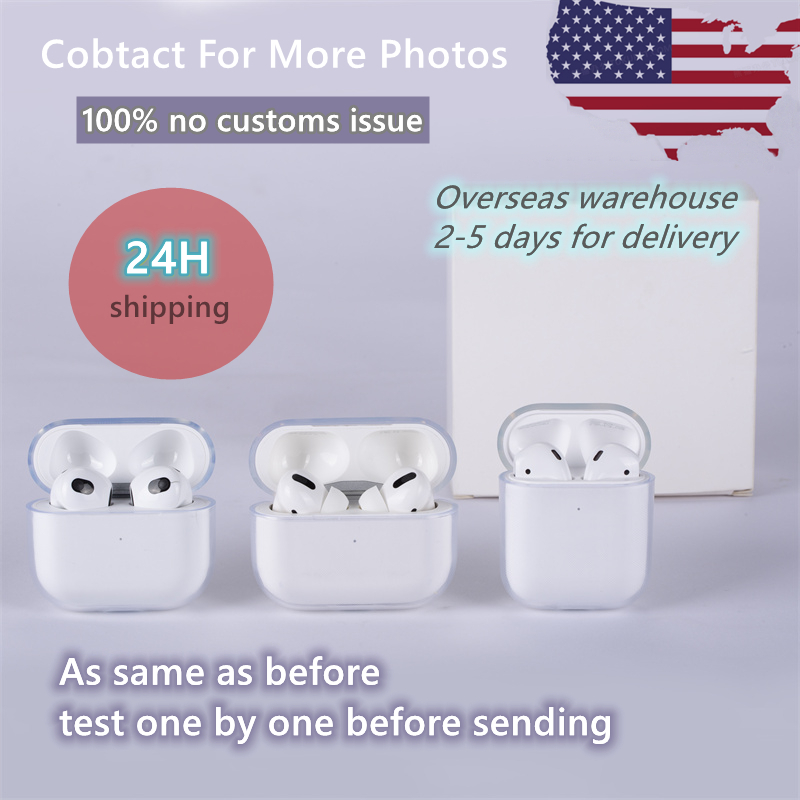 

For Airpods Pro Protective Cover Apple Airpod 3 Bluetooth Headset Set PC Hard Shell Clear Protecter