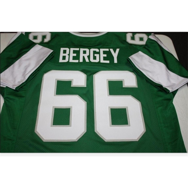 

Goodjob Men Youth women Vintage Bill Bergey #66 Sewn Stitched RETRO Football Jersey size s-5XL or custom any name or number jersey, Green women s-2xl