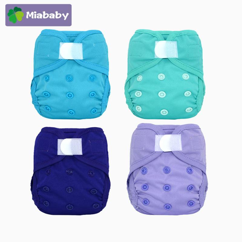 

Miababy(4pcs/lot) Newborn Baby Washable Cloth Diaper Cover Reusable Baby Nappy Cover Wrap Suits Birth to Potty Diaper Wholesale, E-cloth diaper