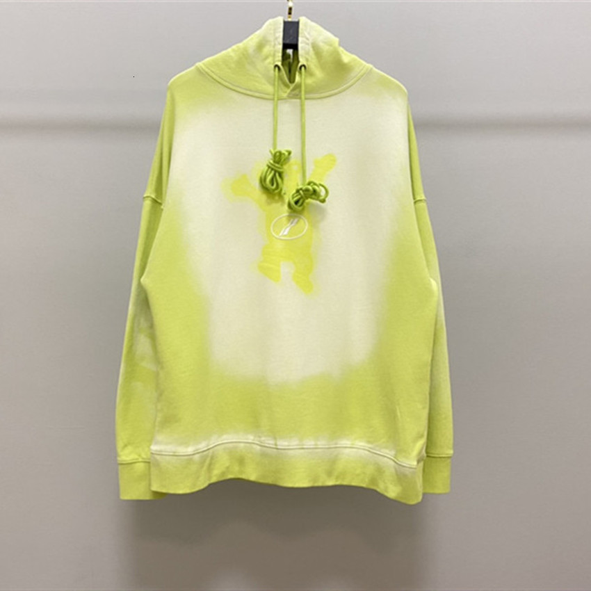 

2021 New Tie Dye Faded Bear Welldone Hoodie Men Women Best Quality Foaming Printing Hooded Loose We11done Pullover Xwcj