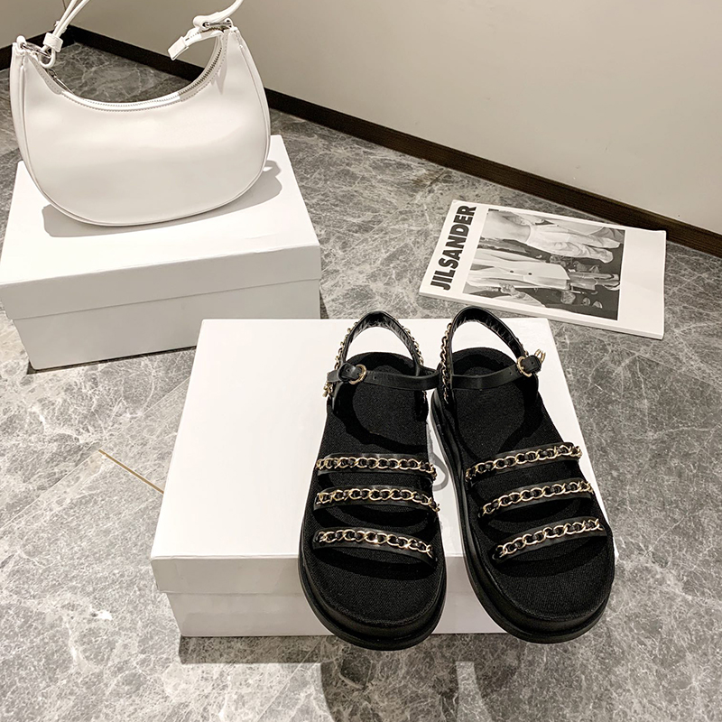 

Sandals Slides Women Scuffs Slipper Luxury Designers Flat Shoes Genuine Leather Lady Paris Summer Beach Pumps Good Quality Black