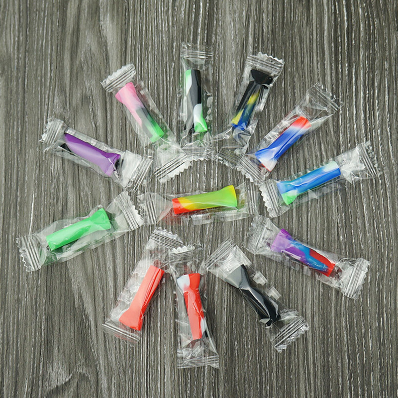 

Cheap Silicone Water Pipe Mini Cigarette Bat One Hitter Pipe Cigarette Filter Pipes 3.3 Cm