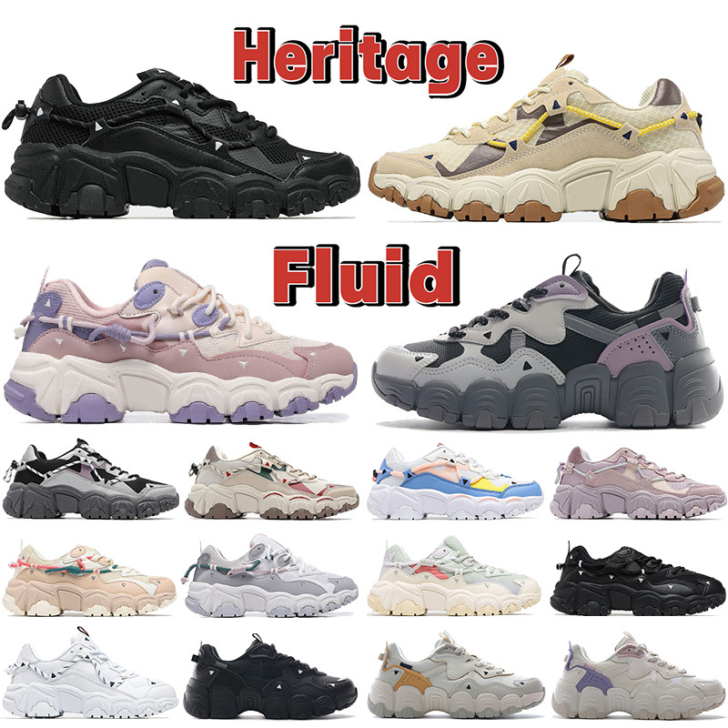 

2022 Top Heritage Fluid 1 2.0 3.0 Casual Shoes Sneaker triple black white grey purple sail yellow pink blue red lilac luxury men women designer trainers sneakers US 5.5-10, 35# bubble wrap packaging