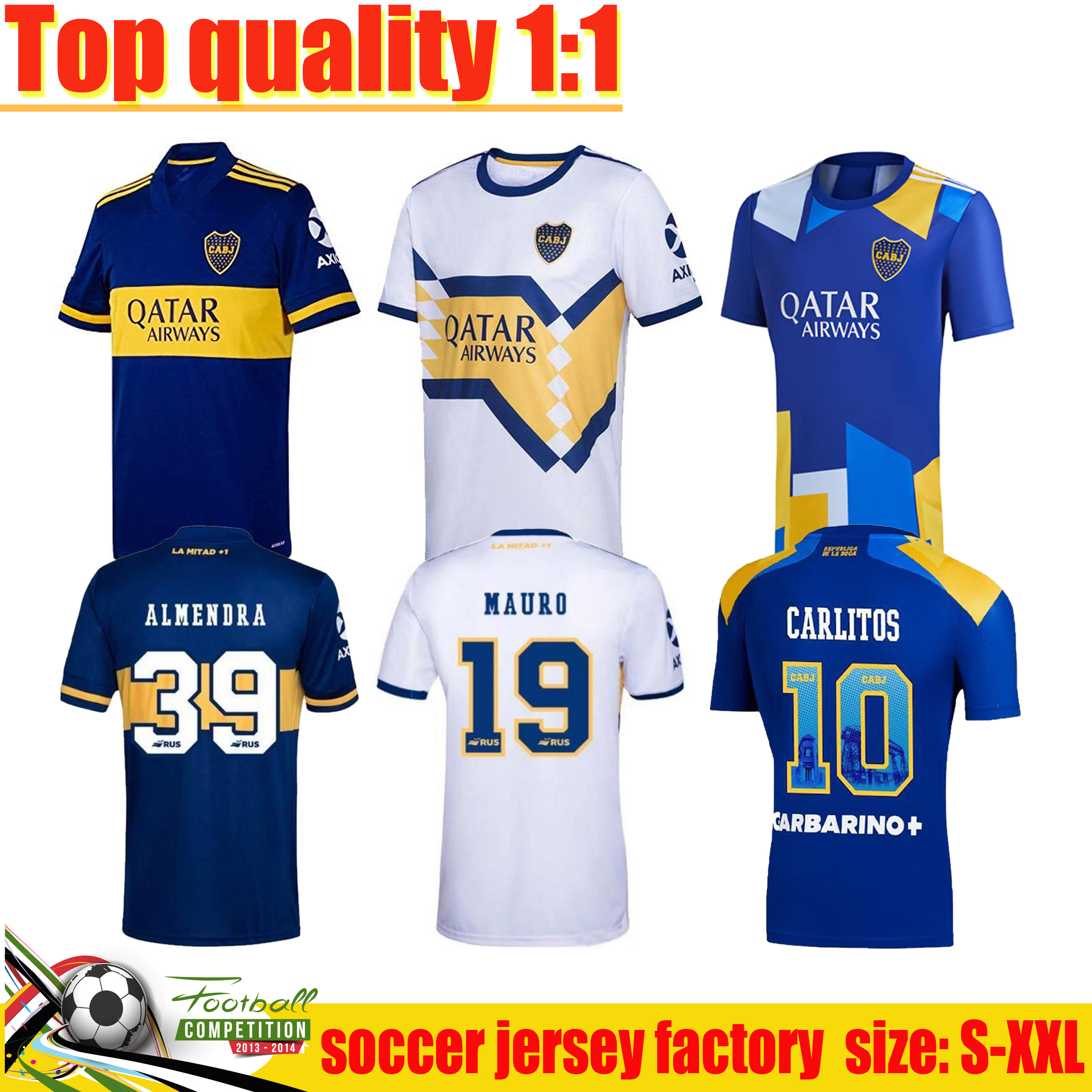 

Player Fans Version 21/22 Boca Juniors soccer jersey CARLITOS MARADONA TEVEZ DE ROSSI 2021 home away thailand men football shirt uniform, White