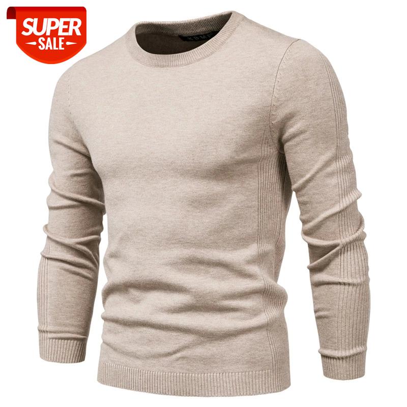 

2020 New Winter Thickness Pullover Men O-neck Solid Color Long Sleeve Warm Slim Sweaters Men Men's Sweater Pull Male Clothing #7w1E, White;black