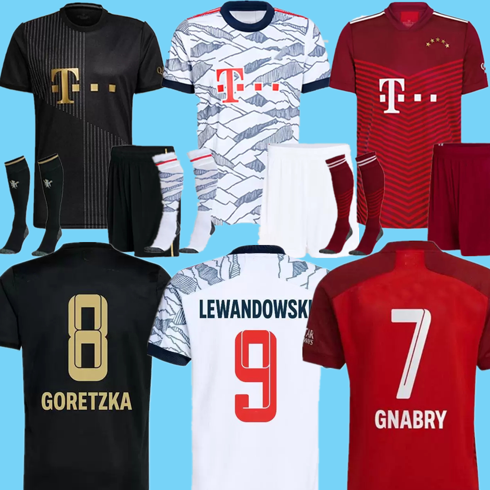 

21 22 LEWANDOWSKI soccer jerseys Fan Player version SANE GORETZKA MUNicH COMAN MULLER DAVIES BAYeRN Kids kits 2021 2022 camiseta Camisa de futebol football shirts, 21/22 3rd player