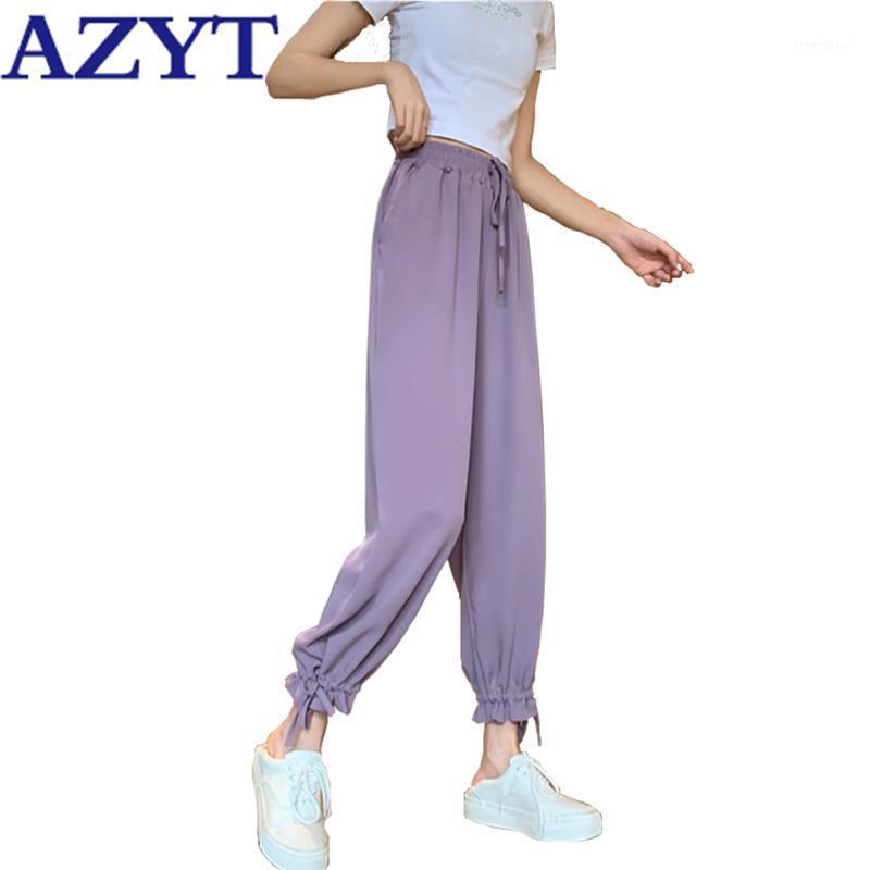 

Women's Pants & Capris AZYT Autumn Fashion Harem Drawstring High Waist Joggers Women Casual Harajuku Loose Sweatpants Female, Black;white