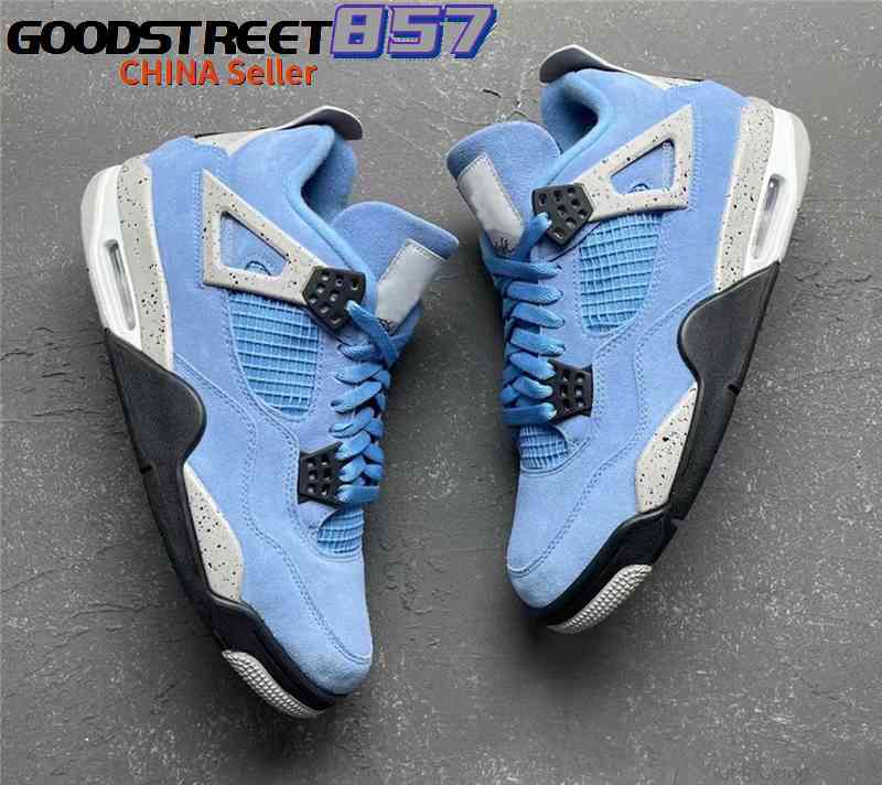 

Hottest Authentic 4 SE University Blue Tech Grey 4S White Black Genuine Suede Man Woman Athletic Shoes Sports Sneakers With Original Box