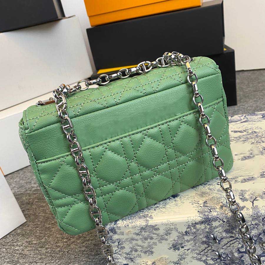 

Leather Silver Buckle messenger bag fashion designer brand multicolor large capacity high quality chain evening handbag, Customize