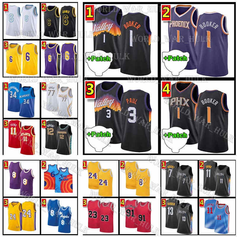 

Devin 1 Booker 6 James Jersey Chris 3 Paul Giannis 34 Antetokounmpo Young Basketball Trae 11 LeBron Vince Iverson Carter Ray Durant 23