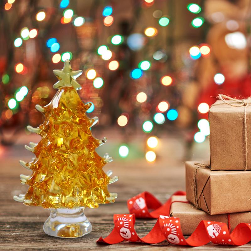 

Christmas Decorations Crystal Tree Star Figurines Paperweight Crafts Art&Collection Ornaments Art