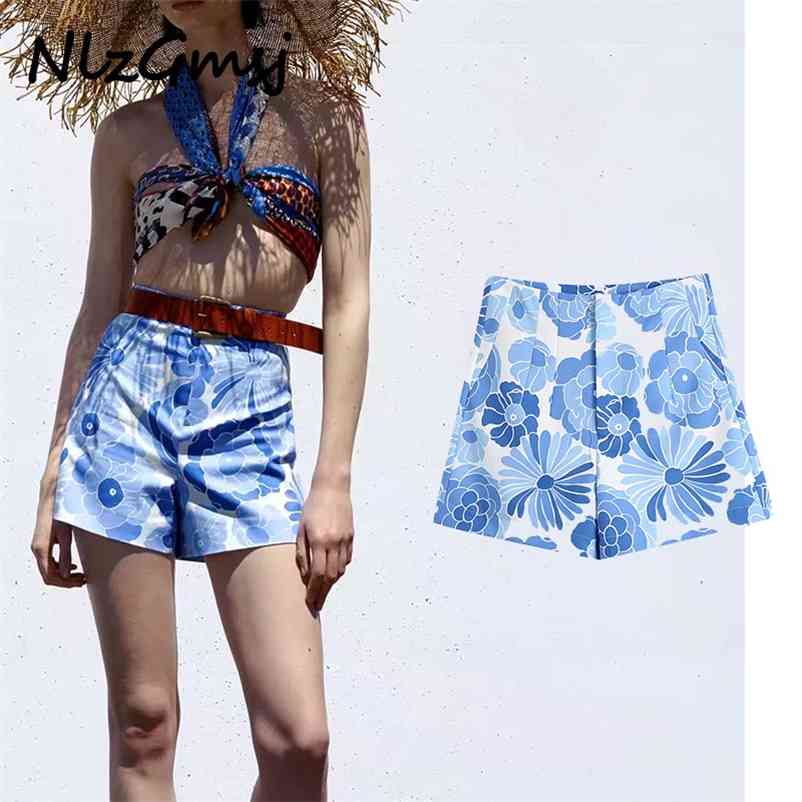 

Short Female Casual Oversize Vintage Zipper Short Pants Ladies Pocket 04 210628, Photo color