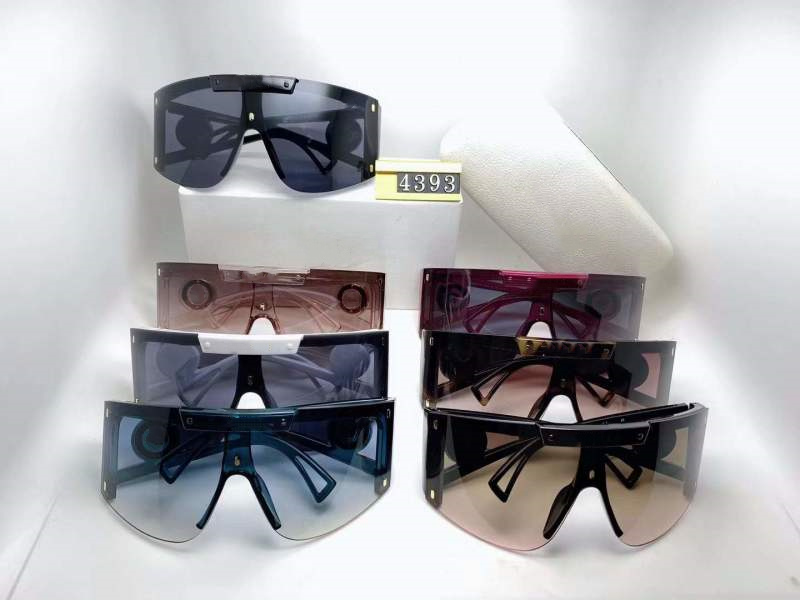 

4393 design sunglasses For women Popular Fashion sunglasses UV protection big connection lens Frameless Top Quality Come With Package, White;black