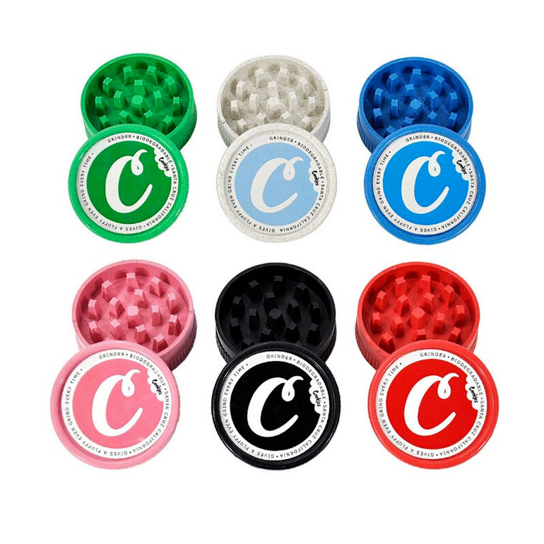 

Santa Cruz Cookies Grinder Bid Degraded Plastic Smoking Tobacco Crusher Dry Herb Smasher 40mm 55mm 63mm Size 2 Layers Solid Hand Muler