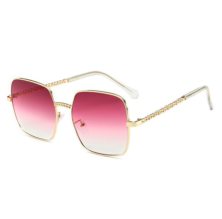 Lunettes de soleil à grande monture pour hommes et dames, tendance, personnalité rétro, vente en gros, haute qualité 009