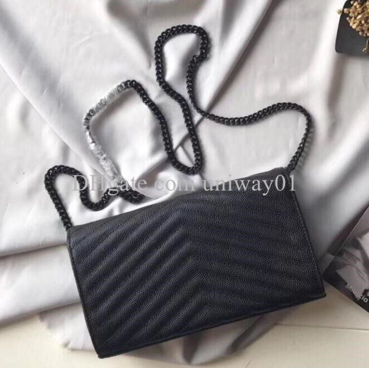 

High Quality Genuine Leather Handbag women Bag Original box case Purse clutch shoulder messenger cross body caviar lambskin, With box