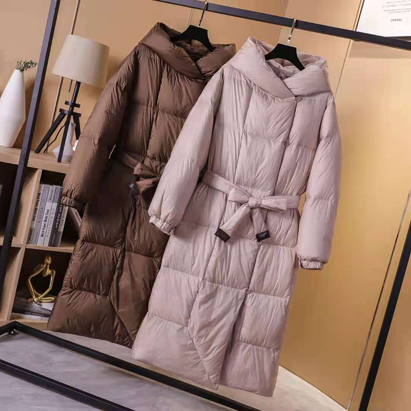 

Goose Down Jacket Outerwear Coat Coats For Women S Parkas Clothing Sale Long Lightweight Ultralight Quality Brands With Hood Star Same Style, Black