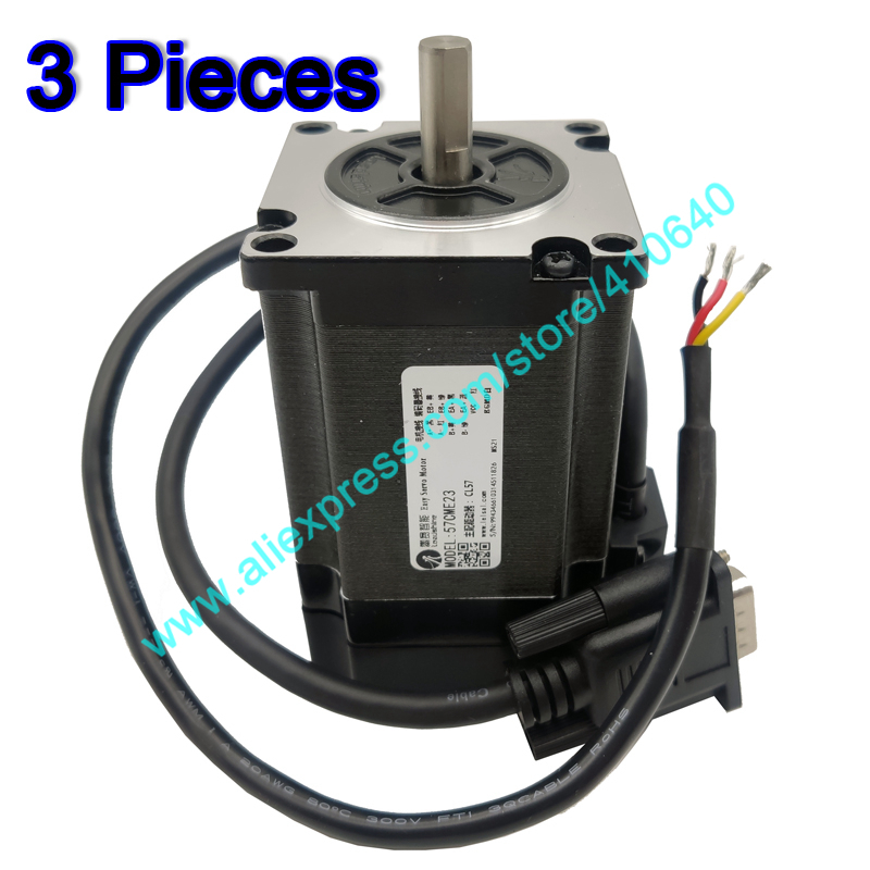 3 Pieces Leadshine Hybrid Servo Motor 57CME23 5A 2.3 N.m Torque 1000 line encoder from old 57HS20-EC or 57HBM20-1000 Easy Servo-image-654175596