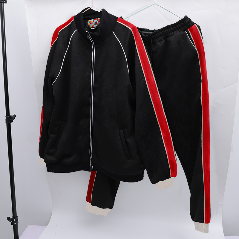 

Winter Mens Tracksuits Casual Zip Cardigan Lettered Top Striped Pants In Different Colors Featured Outdoor Street Fashion Sports Suit, G-3