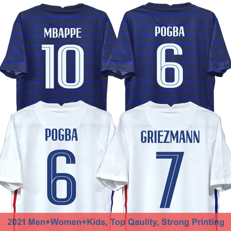 

2021 National BENZEMA MBAPPE GRIEZMANN FRANCE soccer jersey POGBA GIROUD KANTE Maillot de foot equipe Maillots football shirt uniforms la men+women and kids kit, Away women