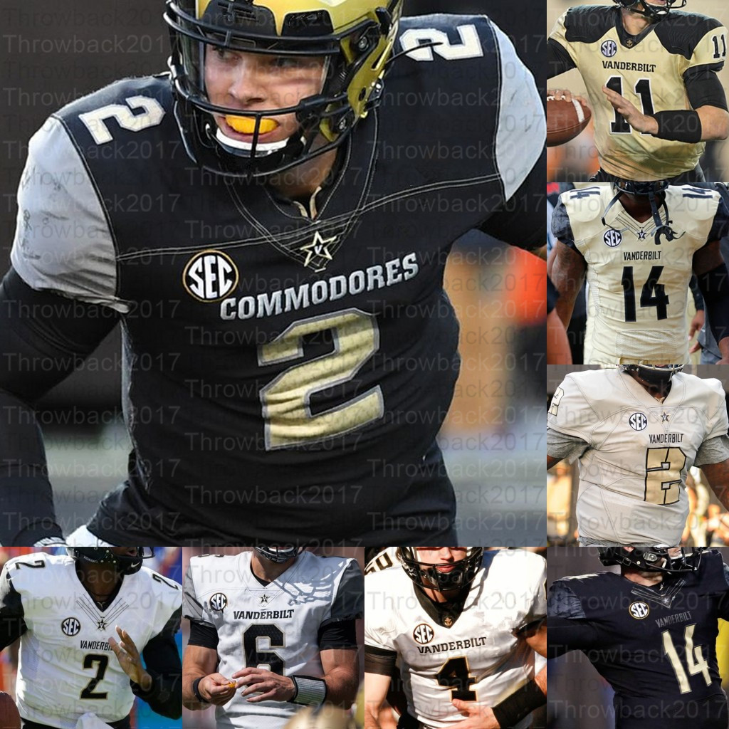 

Custom Vanderbilt Commodores College Football Jerseys Chris Williams Deuce Wallace Keyon Brooks 32 Sarah Fuller Jay Cutler Riley, White i