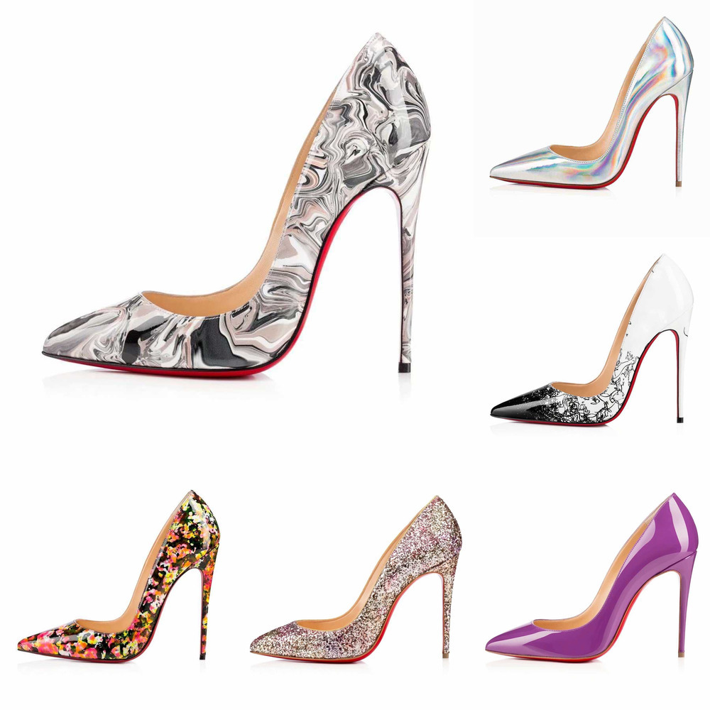 

2021 High Heel So Kate Dress Shoes Red Bottoms Women Dinner Party Christmas Stiletto Heels 8 10 12CM Genuine Leather Point Toe Pumps, Other