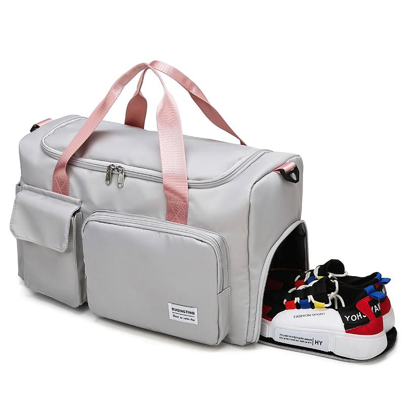 

Oxford Waterproof Men Travel Bags Hand Luggage Big Travel Bag Business Large Capacity Weekend Duffle Bag Women Gym 50, Black