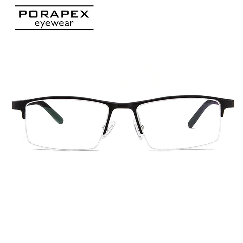 

Fashion Sunglasses Frames PORAPEX Aluminum Glasses Frame Men Prescription Blue Light Square All Eyeglasses Eyewear