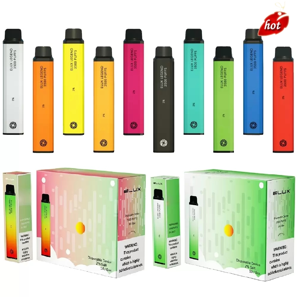 

Elux Legend Newest Disposable E cigarettes 3500Puffs Vape Pen 1500mAh Battery Vaporizer Stick Vapor Kit 2% 10ml Pre Filled Cartridge DeviceÂ W4Y9