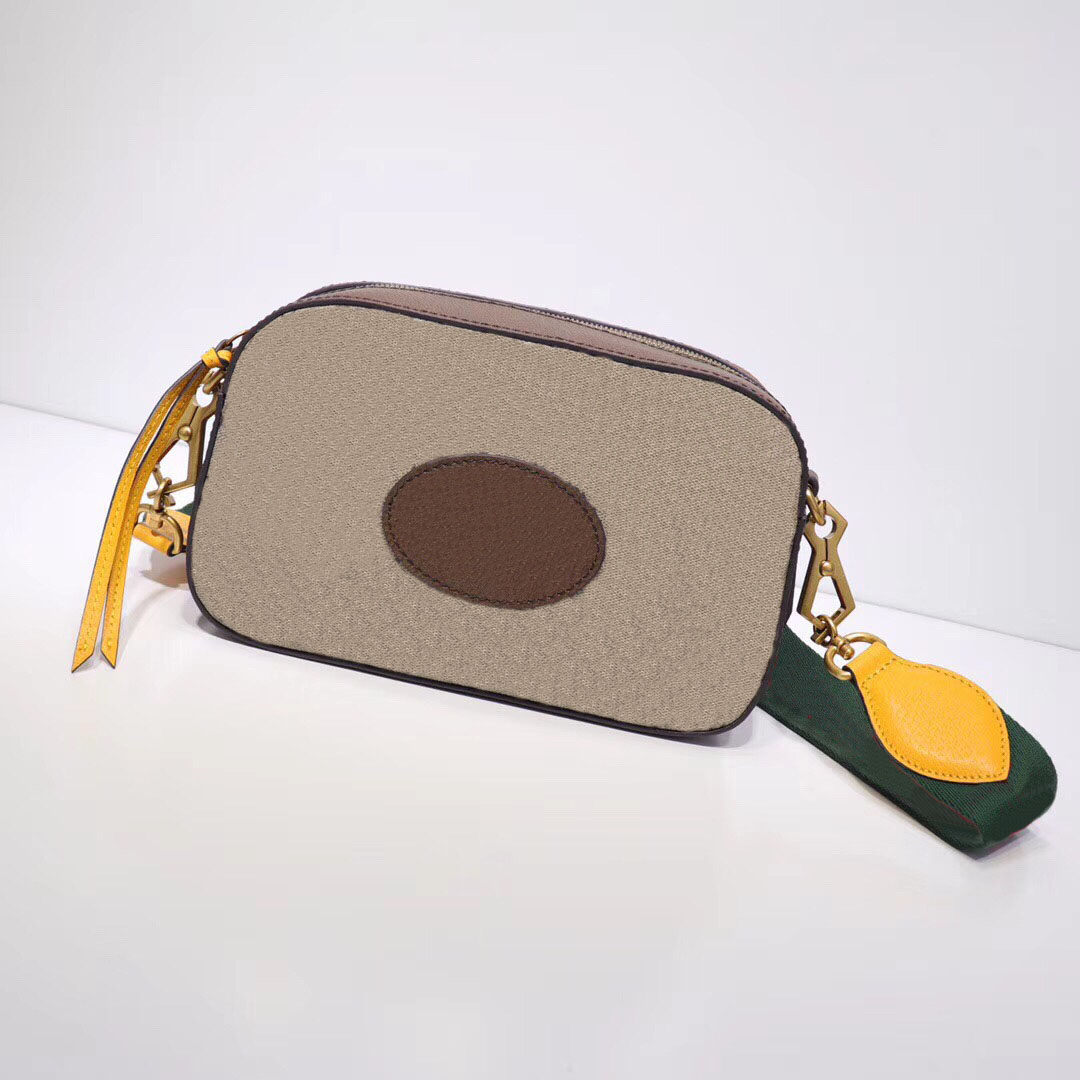 

Crossbody Bag Vintage Messenger Bags Female HandBag Camera Style Purse Luxury Beige Canvas Handbags Leather Clutch Fashion Cross Body Shoulder Bag 476466, Brown