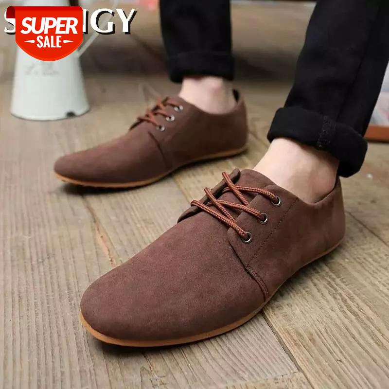 

Men Casual Shoes Autumn Nonslip Male Loafers Flat Soft Bottom Shoes Man Lace Up Outdoor Breathable Light Comfort Zapatillas #P96Y