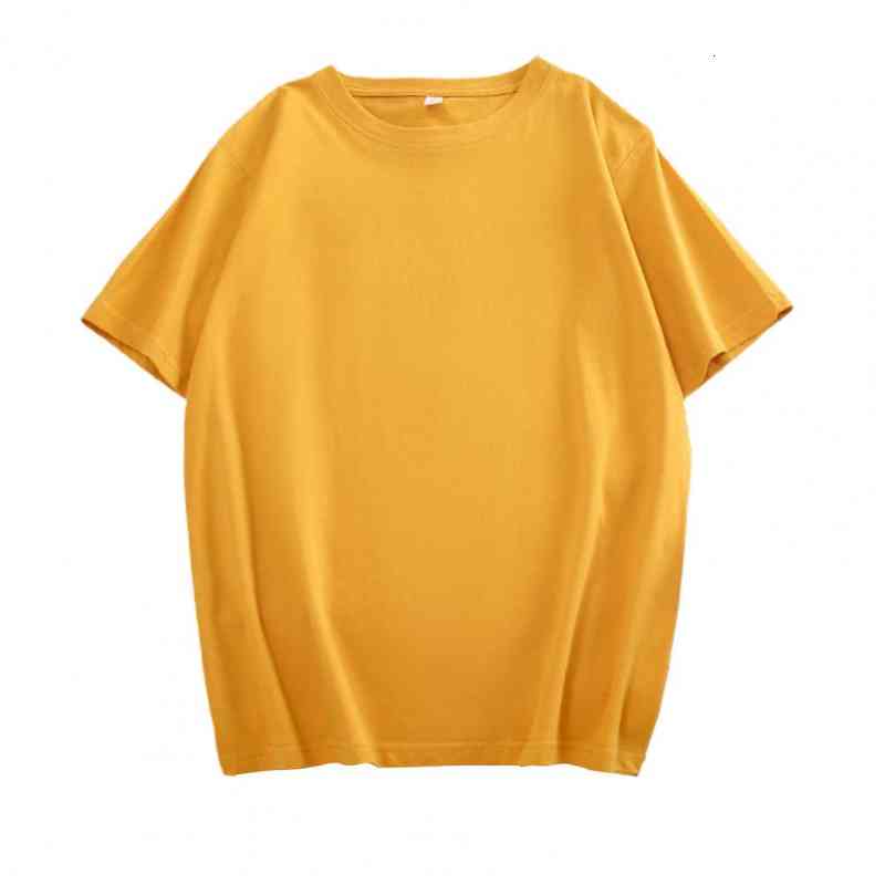 

Summer T-shirts Women Short Sleeve T Shirt Polyester Loose Lady Tops Tees Casual Solid Color Plus Size, White