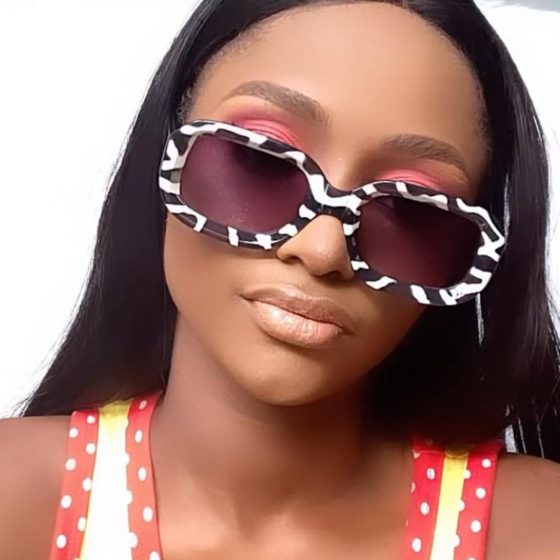 

Sunglasses Unique Small Suqare Zebra Print For Women Vintage Brand Gradient Elegant Sun Glasses Female Uv400 Shades Men Ceyewear