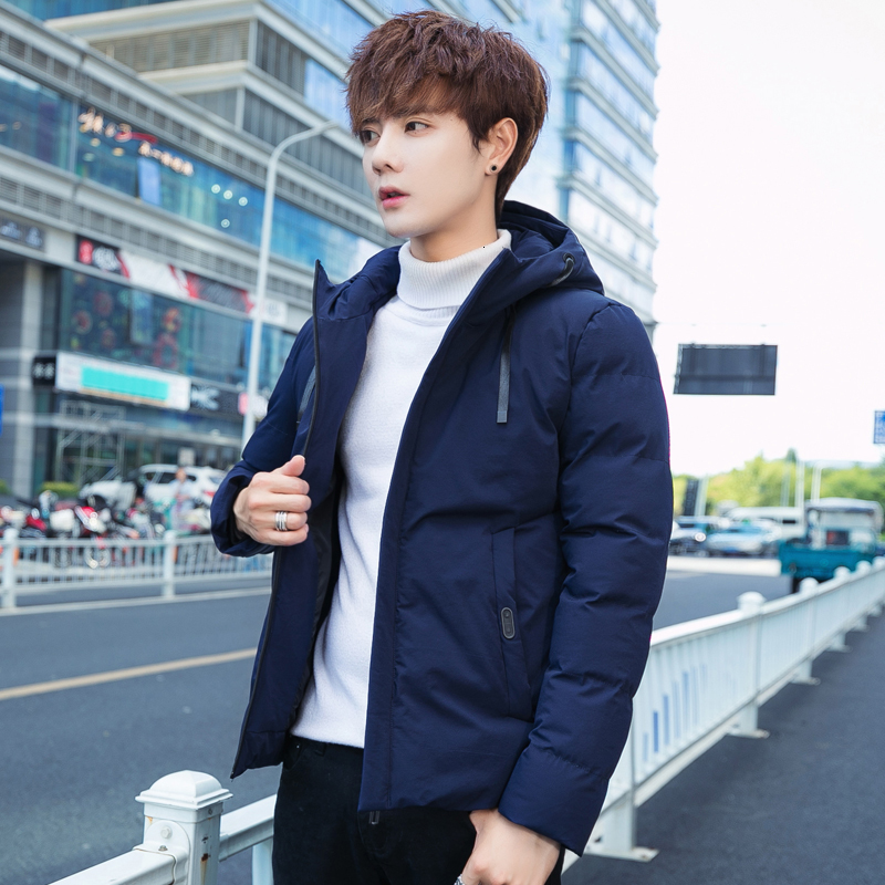 

2021 New Cotton Padded Thick Jackets Parka Slim Fit Long Sleeve Quilted Outerwear Clothing Warm Coats Winter Jacket Men 4xl Khi6, Black