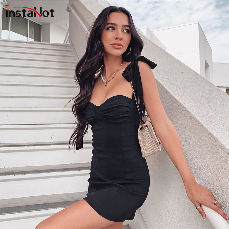 

Off the Shoulder Dress Elegant Casual Sexy Backless Slim Mini Dress Sleeveless Summer Ladies Dress Bandage Shoulder, Black;gray