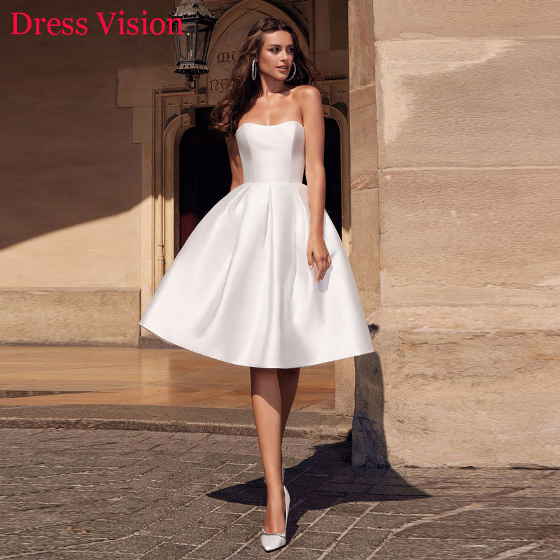 

2021 Vestido Noiva Simple Strapless Wedding Soiree Bride to Be Robe De Marie Uoe0, Same as image