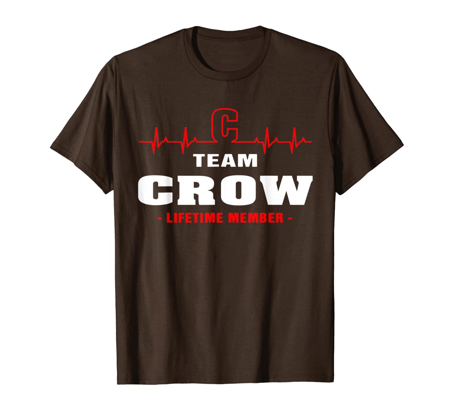 

team crow lifetime member shirt surname, last name gift t-shirt, White;black