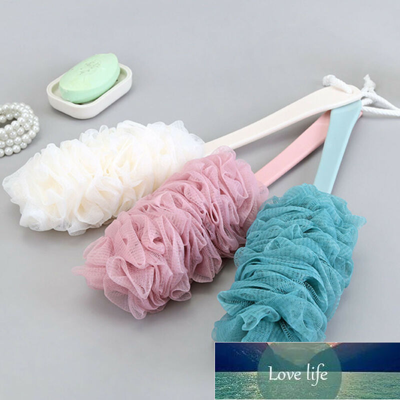 

Long Handle Bath Brush Loofah Body Back Scrub Shower Ball Sponge Mesh Bath Back Brush Bath Tool Factory price expert design Quality Latest S