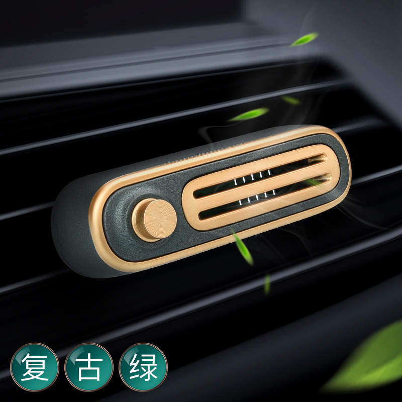 

Fashion Simple Car Air Freshener Essential Oil Perfume Aroma Diffuser Clip Radio Shape Cars Fragrance Decoration