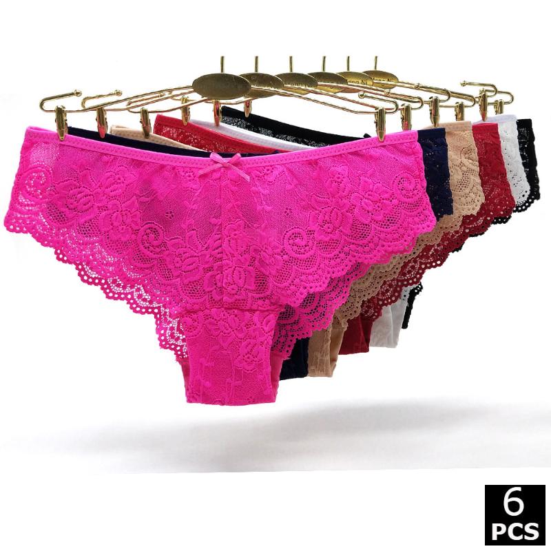 

Women's Panties Alyowangyina 6 Pcs/lot Colour Gay Cuecas Masculinas Ropa Interior Hombre Woman Cotton Underwear 89428, Multi