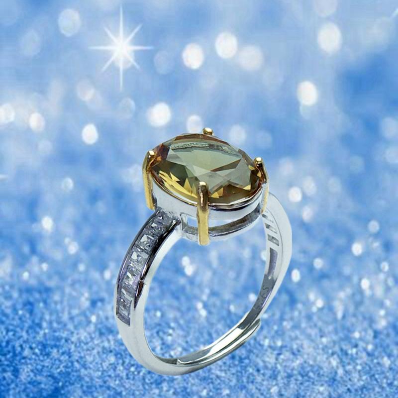 

Cluster Rings Diaspore Zultanite Gemstone For Women Girls Solid 925 Sterling Silver Color Change Ring Wedding Engagement, Golden;silver