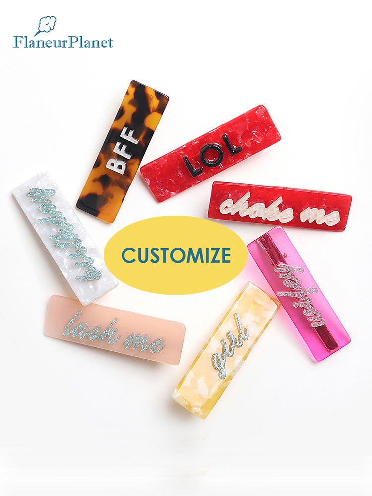 

FlaneurPlanet Custom Adult Explicit Lash Me Conversation Clip Valentines Hair Accessories Capital Letters