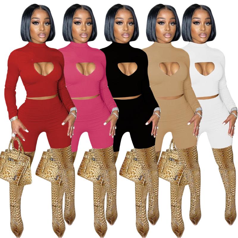 

Women's Two Piece Pants 2022 Hollow Out Hole High Waist Bodycon Club Outfits Clothes 2 Set Women Sexy Plus Size, White