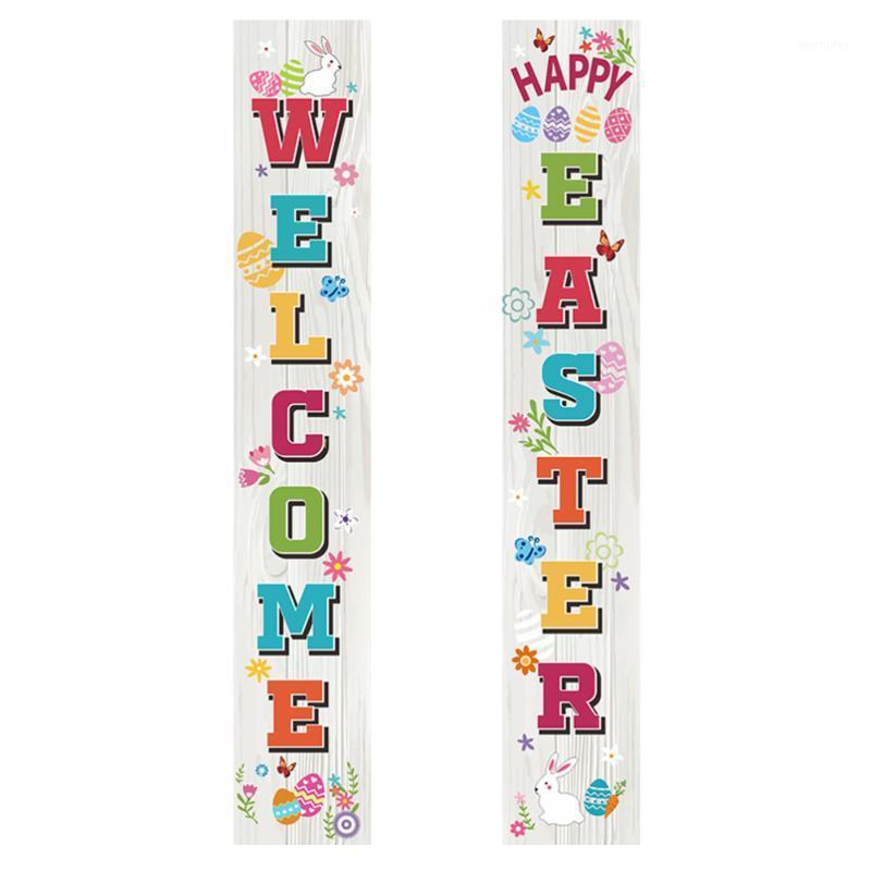 

Party Decoration 1 Pair Easter Couplets Decorative Supplies (Assorted Color)