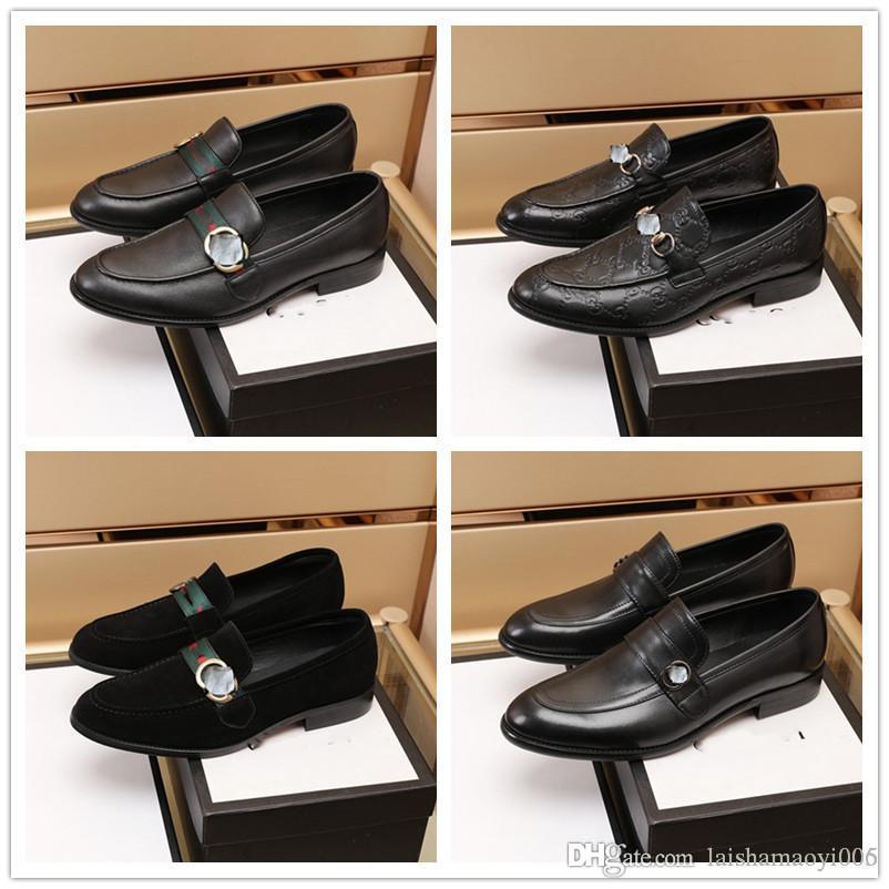 

5 Style G Luxury Designer Dress Shoes Genuine Leather Men's Handmade Wedding Oxfords Square Toe Laces Man Formal Banquet For Brida size, Shoelace